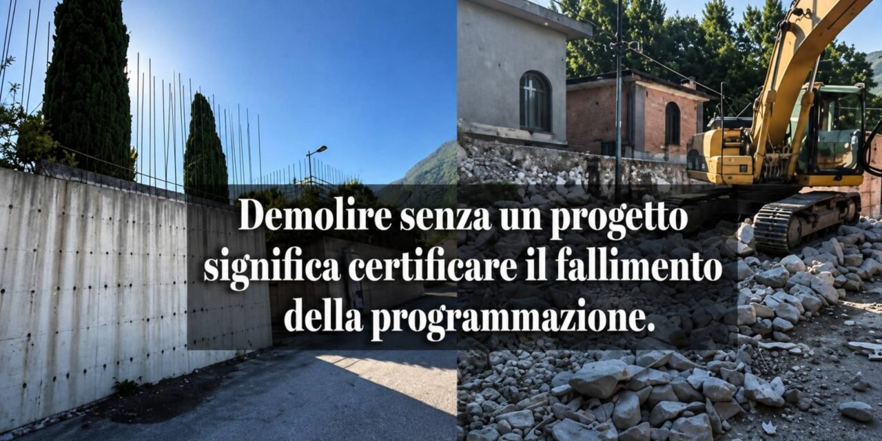 Demolire senza un progetto: il fallimento della programmazione a Sant’Agata